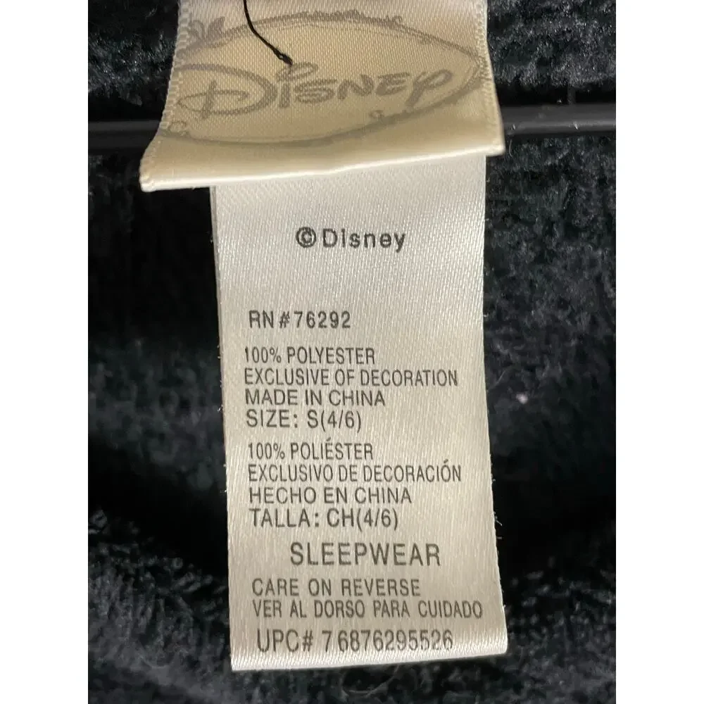Disney Mickey Minnie Women S Fleece Pajama Set V-Neck Top Print Pants Sleepwear - Picture 7 of 8
